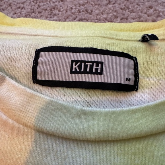 Kith- Yellow Tie Dye Shortsleeve Box Tshirt Tee - Picture 3 of 5